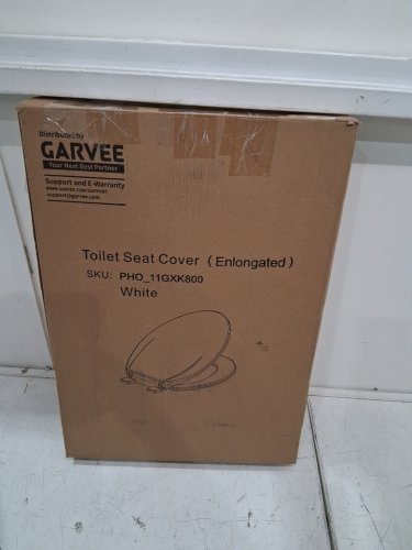 GarveeTech Elongated Round Toilet Seat - osfm - White (model:7pvwp) image 4