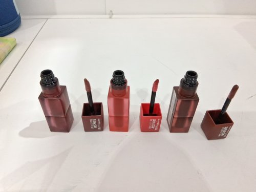 3pc maybelline new york super stay teddy tint lip tints - 5ml each - 105 velvet choker / 35 july forever / 115 coffee date image 3