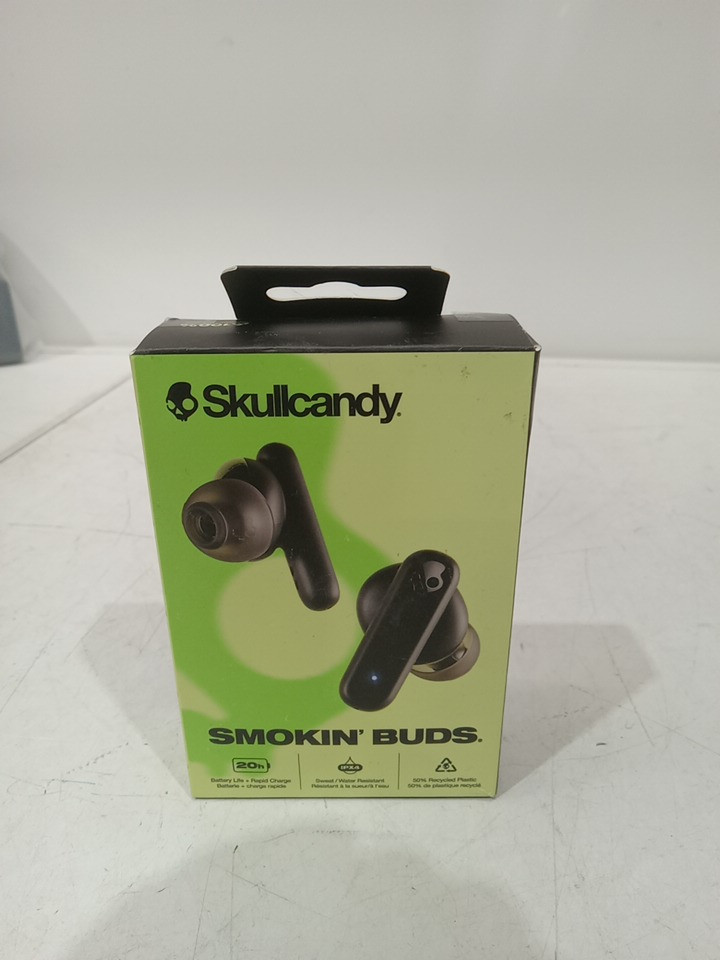 SKULLCANDY SMOKIN' BUDS IN-EAR WIRELESS EARBUDS - 20HR BATTERY, 50% RENEWABLE PLASTICS, MICROPHONE, WORKS WITH IPHONE ANDROID AND BLUETOOTH DEVICES - RED (MODEL: S2TAW) image 2