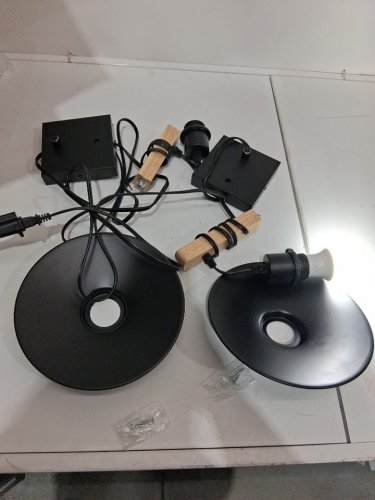 2PK AKAARI wall sconces plug in dimmable lights - black image 4