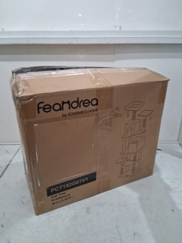 feandrea multi-level cat tree tower - 59.5" x 20.6" x 20.8" - LIGHT grey (model: pct192g01v1) image 2