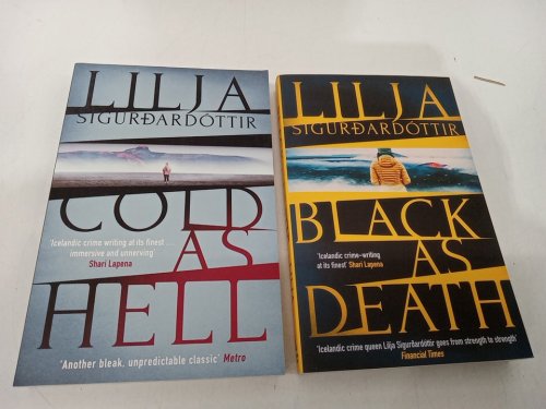 2 Assorted (Paperback) Arora Investigation Novels: Cold as Hell & Black as Death (Books #1 and #5) by Lilja sigurdardóttir image 2
