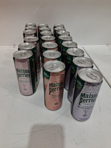21PK Maison Perrier Forever Sparkling Water Berry Variety Pack - 330ML - Raspberry With Rose / Lychee / Blackberry image 3
