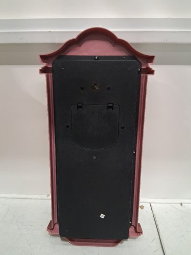 clockwise vintage grandfather pendulum wall clock - 11.2" x 3.3" x 23.7"- brown image 4