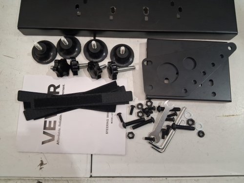 Adjustable and Foldable Simulator Stand for Gaming Cockpits - black (model: qy-gl08) image 3