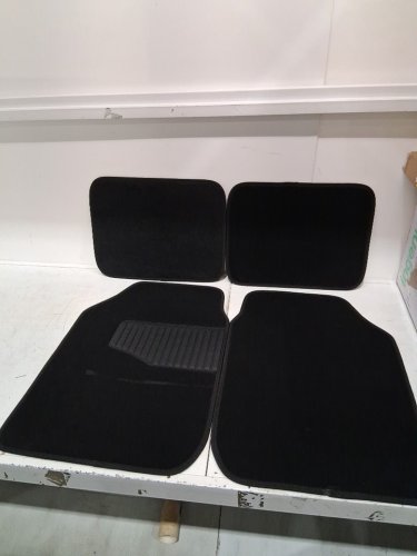 4PC Amazon Basics Universal Fit Rubber Carpet Floor Mats For Car, SUV, Van, and Truck - black (model: ‎CFM061245) image 3