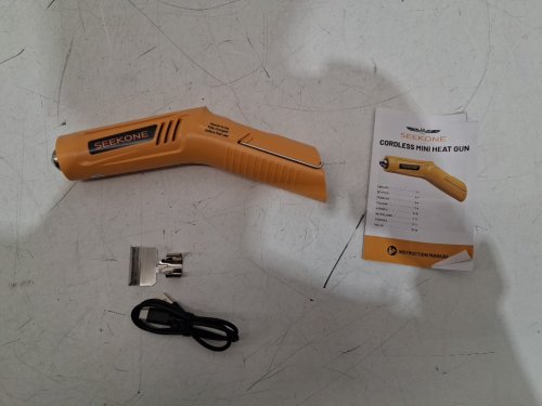 SEEKONE Cordless Mini Heat Gun up to 450 Celsius - yellow image 3