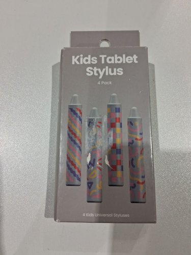 4pk Kids' GEMS Tablet Stylus - 3.5"h x 0.56"w - works with most tablets and smartphones - grey - (model: 080-17-1001) image 2