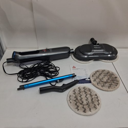 Bissell Spinwave Smartsteam Scrubbing & Sanitizing Spin Mop - 1380W - grey/blue (model: 3897b) image 3