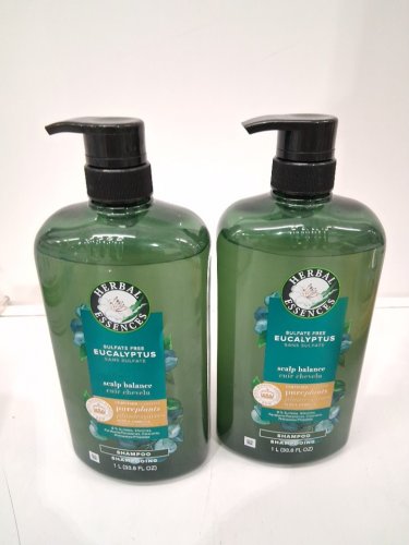 2 herbal essences sulfate free scalp balance eucalyptus shampoo- 1l/each image 2