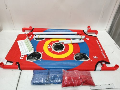 GOSPORTS BULLSEYE BOUNCE CORNHOLE TOSS GAME - 3FT x 2FT - RED/BLUE - (MODEL: CH-05-BULLSEYE) image 3