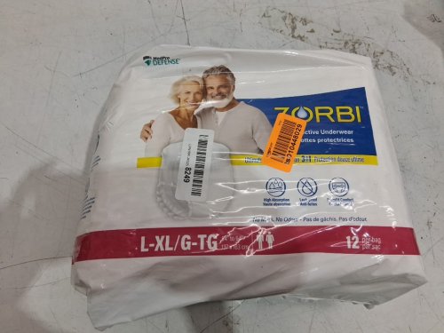 12PK medpro defense adult protective underwear - large - extra large - white (model : 760-036) image 2
