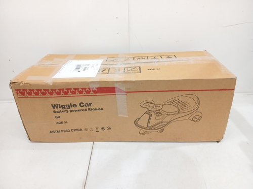 ANPABO Electric Wiggle Car With Bluetooth, Music, and LED Lights - Ages 3+ - 6V - 3.4MPH - Red/Blue (Model: ВВН-070) image 3