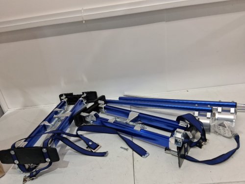 Aluminum Adjustable Drywall Stilts Tool for Painting - 24" - 40" - Blue image 4