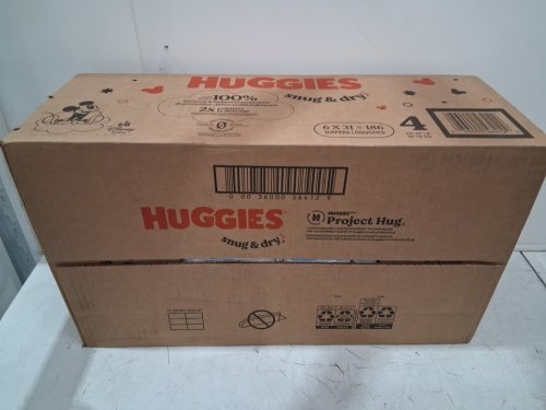 186pk huggies snug and dry diapers - size 4 (22-37lb) - disney mickey mouse (model: 56412) image 3
