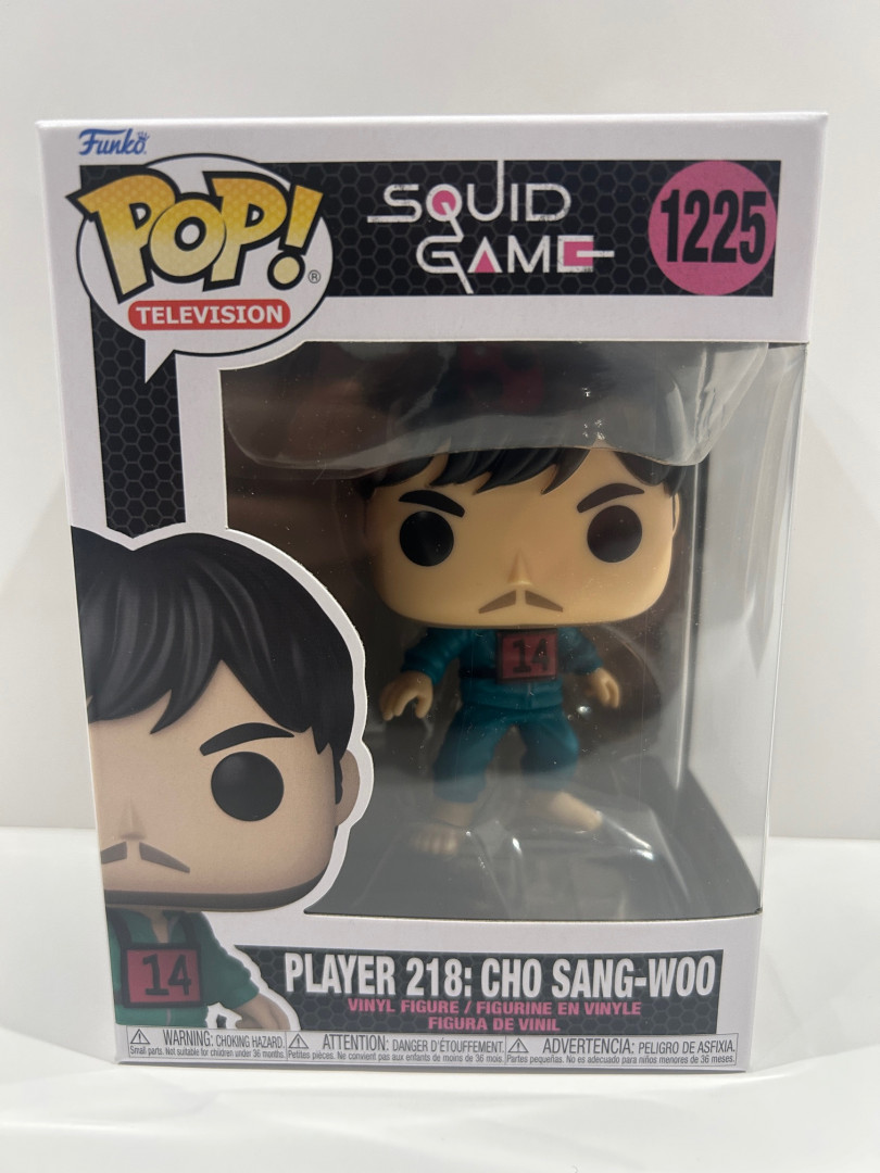 Funko pop! Television: squid game - player 218 : cho sang-woo vinyl figure (#1225) image 2