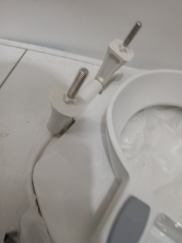 Bemis Elongated Steadfast Raised Toilet Seat - 3" - White (Model: E82350TC) image 5