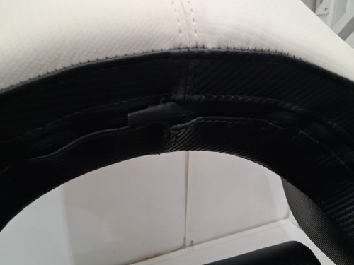 Costway Captain Bucket Boat Seat Waterproof PVC Leather - 330lbs capacity - black/white (model:NP11836BK) image 6