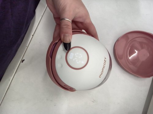 MOMCOZY MOBILE STYLE HANDS-FREE SLIM DOUBLE BREAST PUMP - COZY RED (MODEL: BP311) image 9