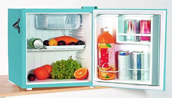 FRIGIDAIRE RETRO STYLE compact MINI FRIDGE - 1.6CU.FT - BLUE (MODEL: EFR176-BLUE-6com) image 2