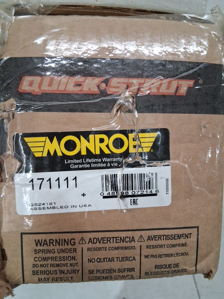 monroe quick strut suspension strut and coil spring assembly for 2006 to 2008 dodge ram 1500 models - black (model: 171111) image 3