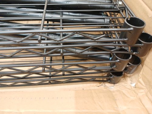 5-tier metal wire rack storage shelf - 72" - black (model: RMBt5ll90) image 5