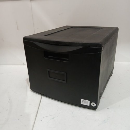 storex Single Drawer Mini File Cabinet - 18" - black - (model:STX61260B01C) image 3