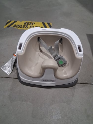 INGENUITY BABY BASE 2-IN-1 SEAT BOOSTER FEEDING SEAT - CASHMERE/WHITE image 2