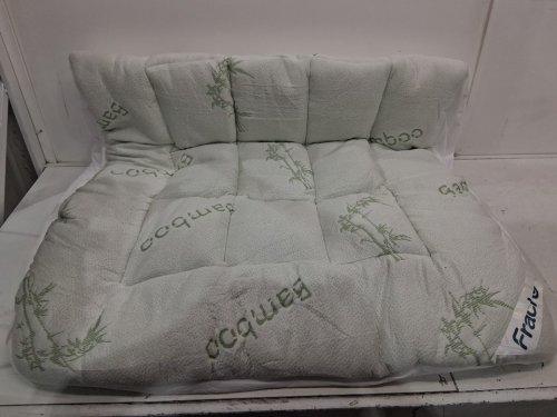Fracho Ultra Soft Cooling Mattress Topper - Twin - Green/White image 3