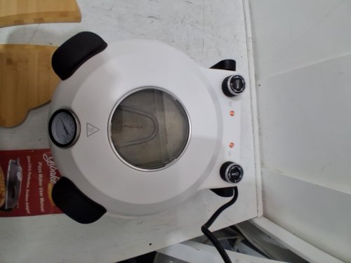 KLAIF Electric Countertop Pizza Oven With Ceramic Stone and Pizza Peel Tool - 200°F to 800°F - 1200W - 12.6" x 13.4" x 6.7" - White (Model: LMR-120TW/LMR-12DTW-WHT) image 7