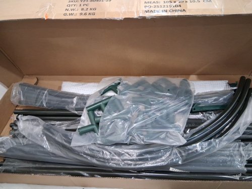 Ohuhu Portable Tunnel Outdoor Greenhouse- 6ft x 6ft x 6.5ft - white (model: ‎Y21-80401-29/GGH-05) image 3