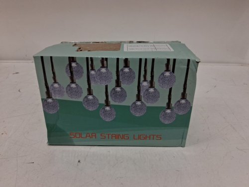 SOLAR POWERED STRING GLOBE LIGHTS - BLACK image 2