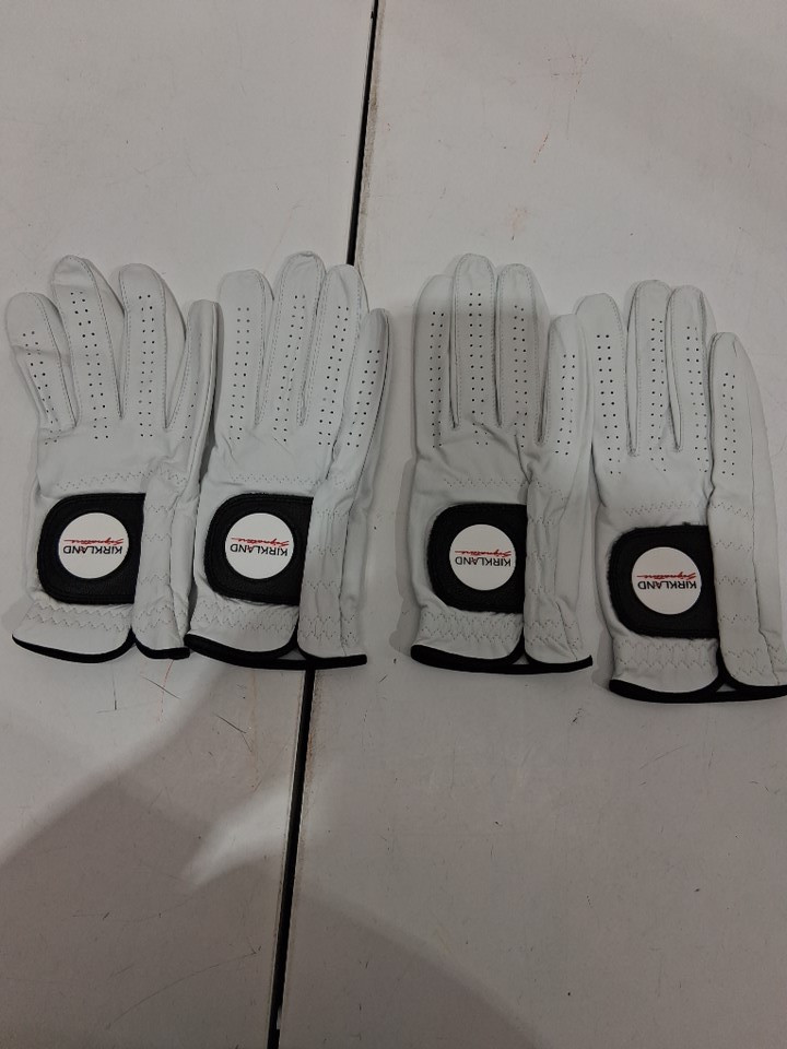 4PK Kirkland Signature Premium Cabretta Leather Golf Gloves - right Hand - Small - White (Model: 1819560) image 3
