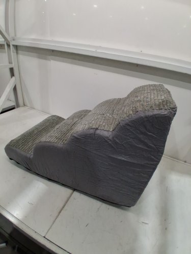 FEANDREA 4-STEP DOG STAIRS WITH ANTI-SLIP BOTTOM AND REMOVABLE COVER - 28.3" x 15.7" x 19.7" - GREY (MODEL: UPPS004G01) image 4