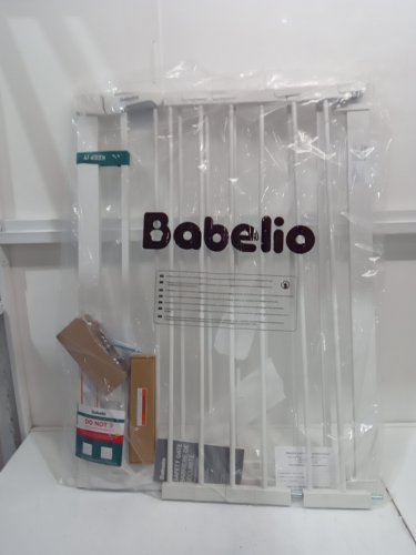 Babelio Extra Wide Baby Gate with Adjustable pet Door - 29" - 48" - white (Model: cb-m-101) image 3