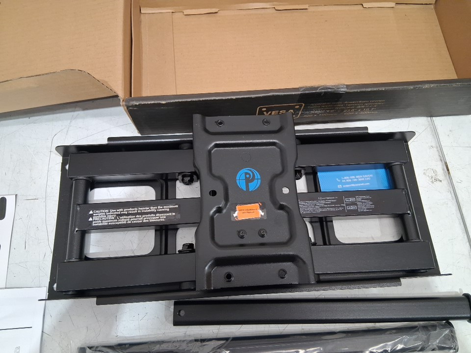 pipishell full motion tv wall mount bracket with swivel extension - 26"- 65" - 99lbs capacity - black (model: pimfk1) image 5