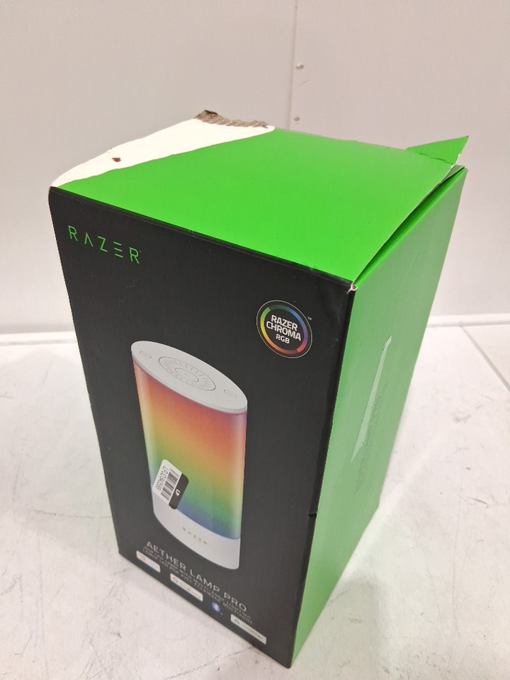 Razer Aether Lamp Pro Multi-Zone RGB LED Smart Lamp with Touch Controls, App Control with Razer Gamer Room App, Bluetooth, and Music Sync - Works with Alexa and Google Home - White (Model: RZ43-04080100-R3UJ) image 2