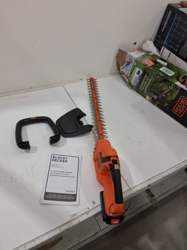 BLACK+DECKER 20V BARE MAX LITHIUM ION CORDLESS HEDGE TRIMMER WITH BATTERY (MODEL: LHT2220B) image 6