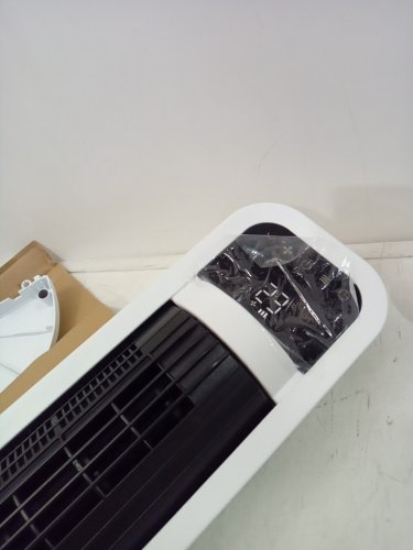 omnibreeze premium 38" Rotating tower fan with wifi CONTROL, 5-SPEEDS & REMOTE - white/BLACK (model: 5333021/dc2313r-g) image 3