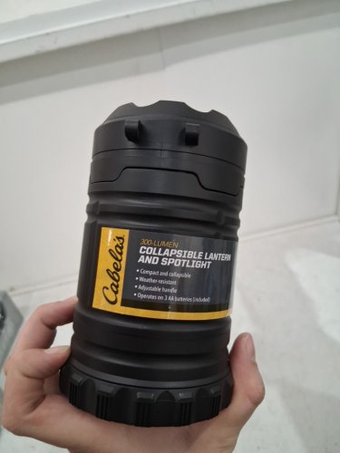 Collapsible Lantern and Spotlight - 300LM - black image 3
