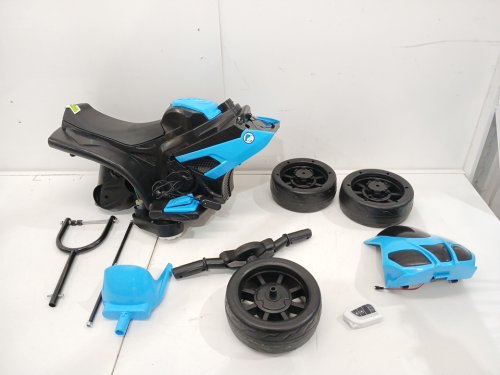 Kids Three Wheeled Electric Tricycle Vehicle - 240V - Blue image 3