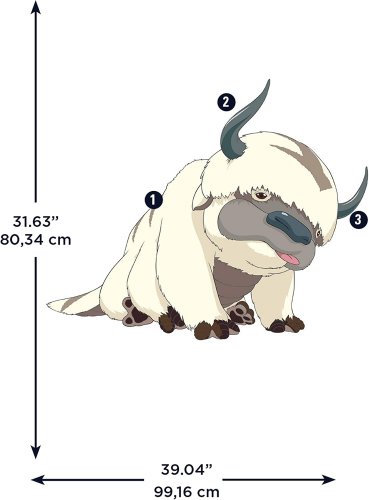 14PC ROOMMATES AVATAR THE LAST AIRBENDER APPA Giant Peel and Stick WALL DECALS - 32" X 40" - (MODELS: RMK5270SLM) image 2