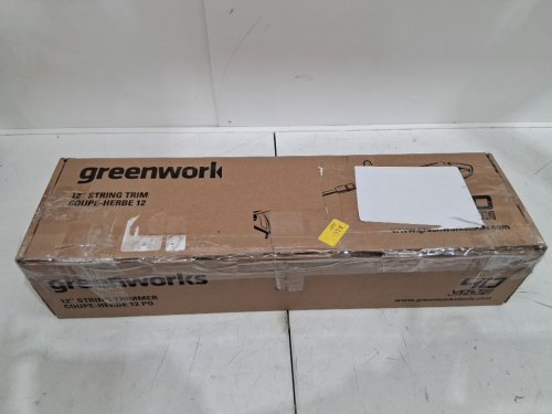 GREENWORKS CORDLESS STRING TRIMMER **TOOL ONLY** - 12" PATH 40V - GREEN/BLACK (MODEL: STF309/STF311) image 2