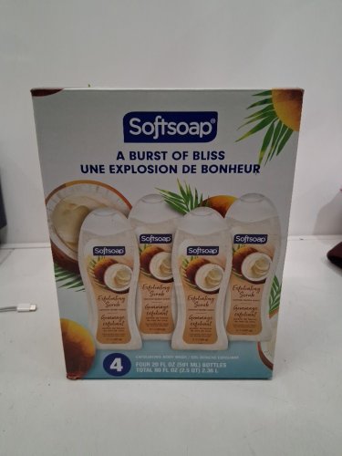 4PK Softsoap Body EXFOLIATING SMOOTH & SOFT Coconut Butter Scrub  - 20OZ EACH image 3