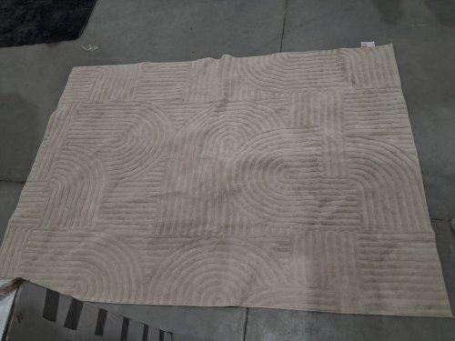 Soft Cozy Fluffy Arch Pattern Area Rug - 5FT x 7FT - BEIGE image 3
