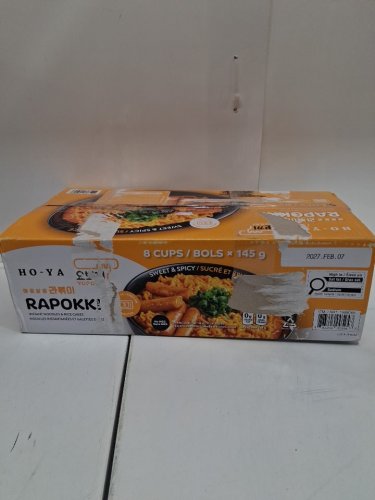 6PK HO-YA RAPOKKI INSTANT NOODLES & RICE CAKES - 145G EACH - SWEET AND SPICY image 2