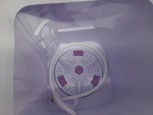 costway portable washing machine - 12lbs cap washer - 8lbs cap spin dryer - 280w - white/black (model: fp11069us-dk) image 6