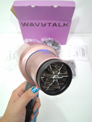 WAVYTALK IONIC EMITTING HAIR DRYER WITH DIFFUSER & CONCENTRATOR ATTACHMENTS - PINK (MODEL: QL-5917BDC) image 4