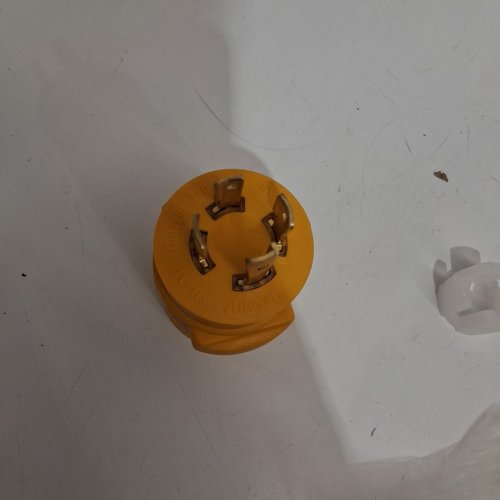MECMO Twist Locking Generator Welder Outlet Adaptor - L14-30P to 6-50R  - 50amp-30amp - yellow image 4