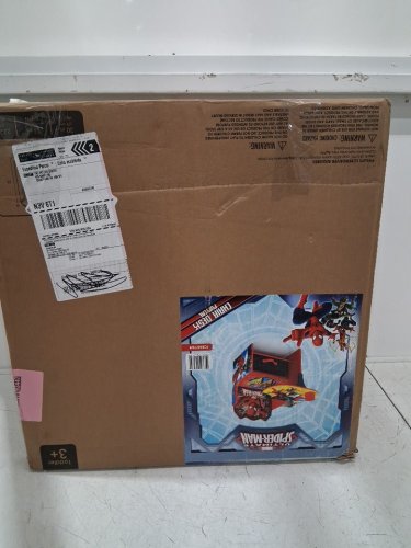 marvel spiderman desk chair with storage bin - 20.47" x 23.23" -red/blue image 3
